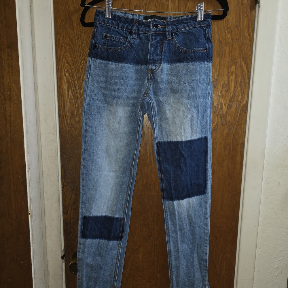 Nasty Gal Denim Straight Jeans with Dark Blue Accents